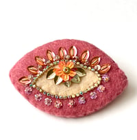 Image 1 of Embroidered Eye Pin 2