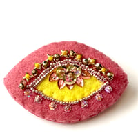 Image 2 of Embroidered Eye Pin 2