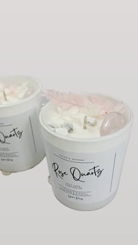 Rose Quartz Infused Manifestation Candle