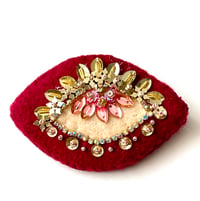 Image 2 of Embroidered Eye Pin 3