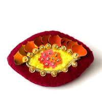 Image 1 of Embroidered Eye Pin 3