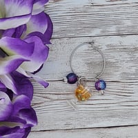 Image 2 of Yellow Wine Glass Wine Glass Charm 