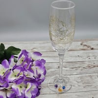 Image 1 of Yellow Wine Glass Wine Glass Charm 