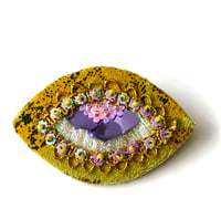 Image 2 of Embroidered Eye Pin 4
