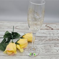 Image 2 of Yellow Green Sun and Moon Wine Glass Charms