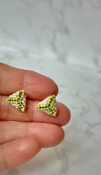 Image 2 of GD Earrings 3D Triangle