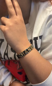 Image 1 of Designer inspired cuff Chanel bracelet