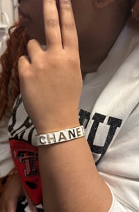 Image 2 of Designer inspired cuff Chanel bracelet