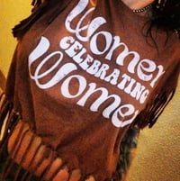 Image 2 of Pocahontas cropped fringy Tee