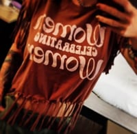 Image 1 of Pocahontas cropped fringy Tee