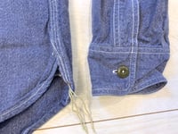 Image 5 of Sugar Cane indigo dyed denim selvedge work shirt, size M