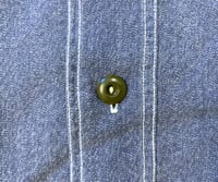 Image 8 of Sugar Cane indigo dyed denim selvedge work shirt, size M