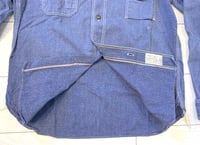 Image 4 of Sugar Cane indigo dyed denim selvedge work shirt, size M