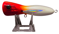 Image 1 of 80g Red Head, Silver Wing Popper 