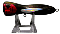 Image 1 of 60g Black, Red Speckled, Silver Wing Popper