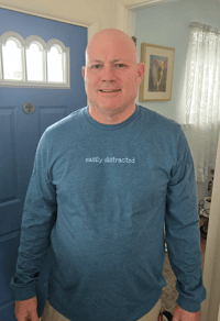 Image 5 of "easily distracted" Unisex Long Sleeve Tee