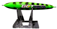 Image 2 of 30g Green, Black Tiger Stripe Silver Wing Orange Belly Sinking Stick Bait