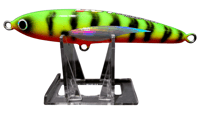 Image 1 of 30g Green, Black Tiger Stripe Silver Wing Orange Belly Sinking Stick Bait