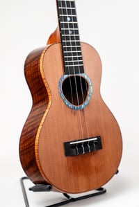 Image 3 of Shop Order KoAloha KCMR-00 Curly Claro Walnut & Cedar Satin Rosette Concert