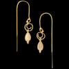 SWIRL String Earrings x Orange Moon Stone Big
