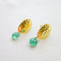 Image 3 of PENDIENTES ONIX - CALCEDONIA