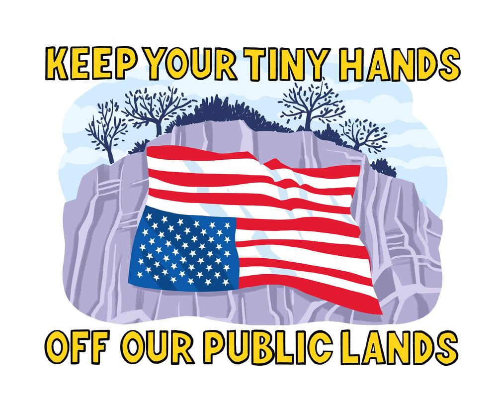 Image of "Hands off Our Lands" Sticker 