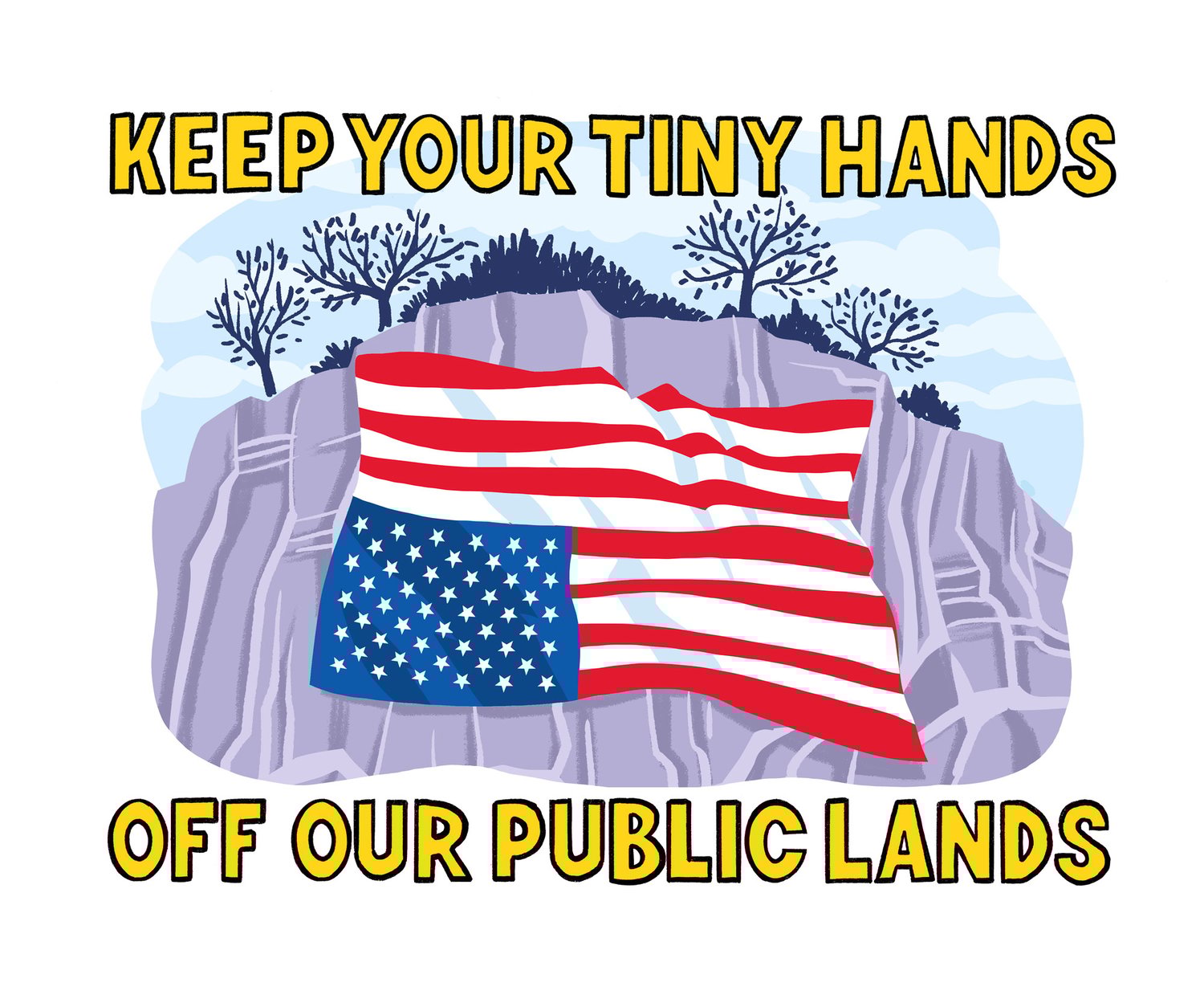 Image of "Hands off Our Lands" Sticker