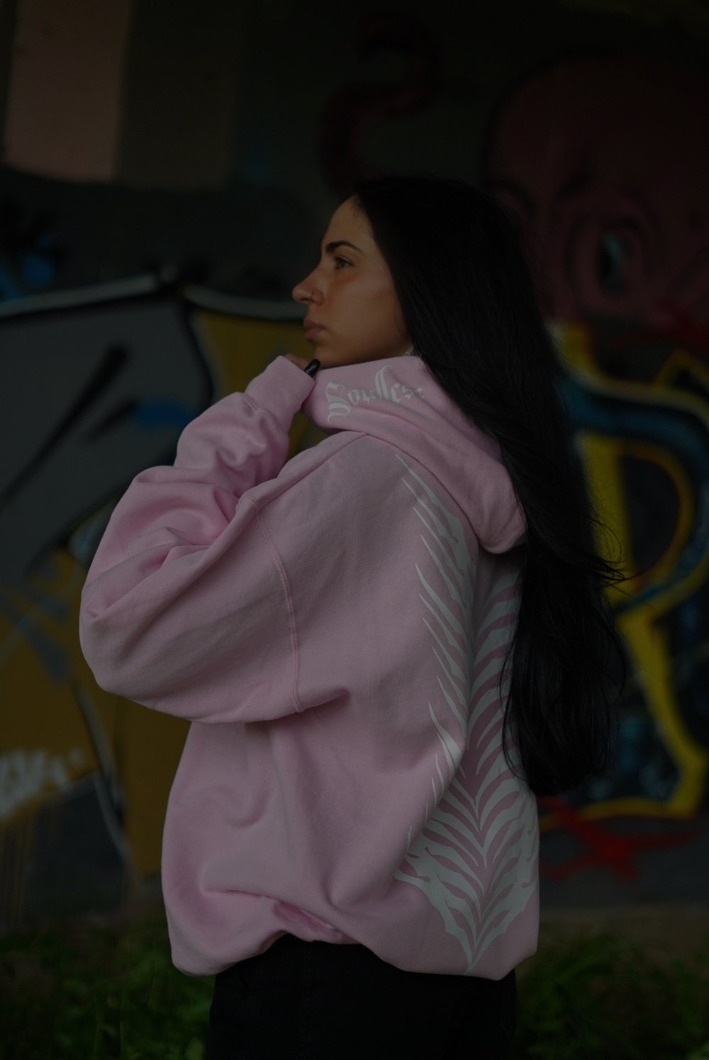 SYMMETRY PINK HOODIE
