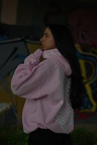 Image 1 of SYMMETRY PINK HOODIE