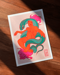 Image 1 of ZODIAC : SNAKE - PRINT A4 