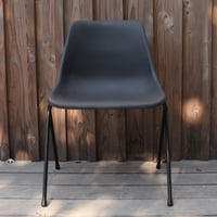 Image 3 of Lot de 5 chaises en plastique gris-bleu par Robin Day pour Hille