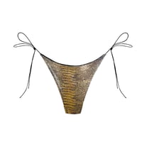 Image 1 of HMBD GOLD SNAKE BIKINI FULL BOTTOM