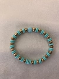 Image 1 of Letter ballet bracelet letter A