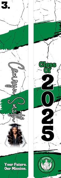 Image 3 of Custom Sublimation Graduation Stole – Personalize Your Big Day - Victory Early College Only
