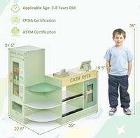 Image 5 of Madeline Wooden Supermarket Stand