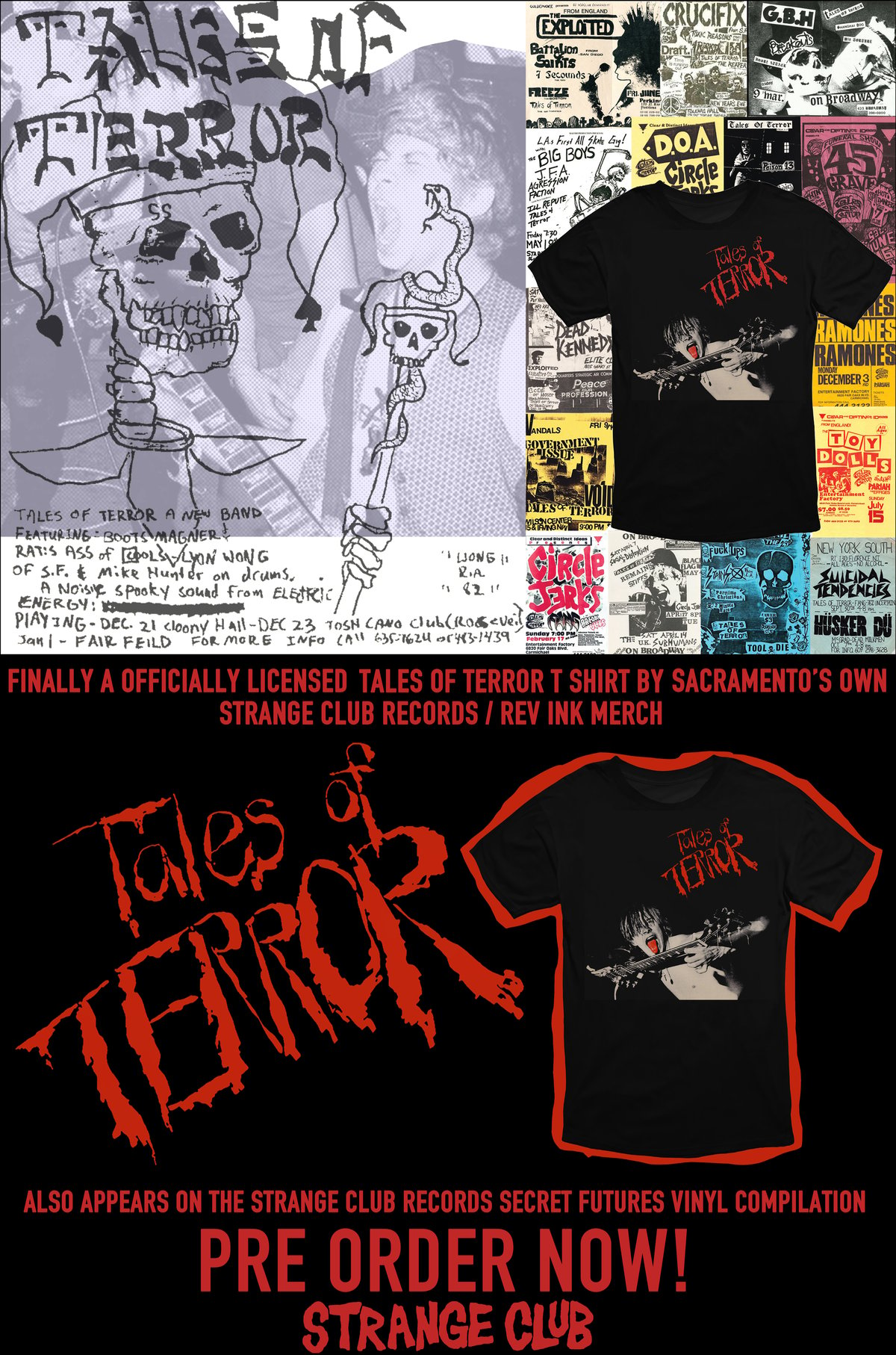 Image of TALES OF TERROR -PRE ORDER  "ALBUM T SHIRT"  