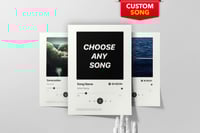 Image 1 of Custom Song Poster - Choose Your Own Song and Artist
