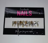 Image 1 of Millionaire Mindset - Handmade Press On Nails (Small)