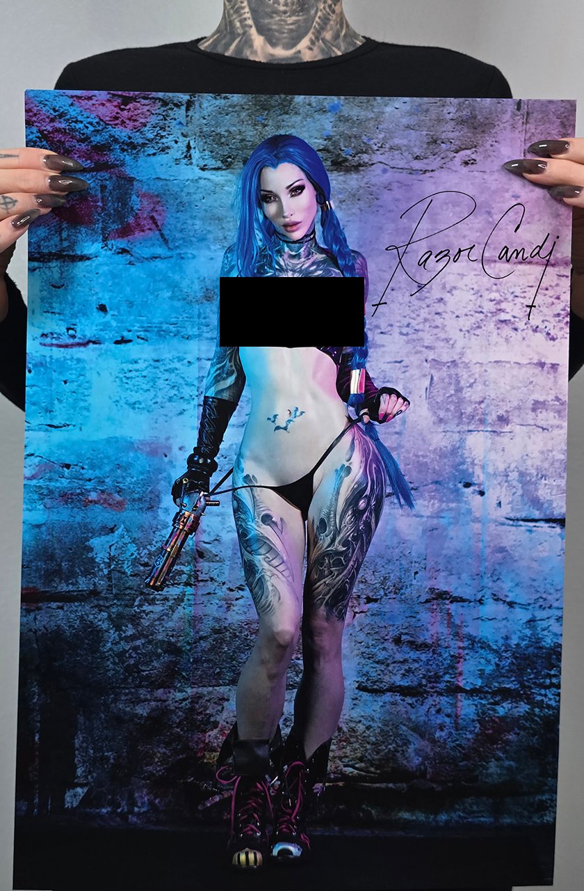 JINX 12"x18" signed nsfw poster