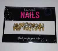 Image 1 of Golden Standard - Handmade Press On Nails (Small)