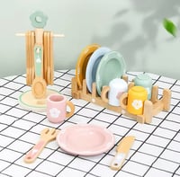 Image 3 of Paloma Wooden Dish & Utensil Set