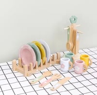 Image 2 of Paloma Wooden Dish & Utensil Set