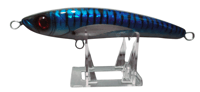 Image 1 of 60g Blue, Black Tiger Stripe Silver Wing Floating Stick Bait