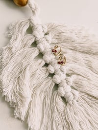 Image 2 of Cherry Mini Huggie Earrings