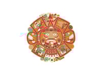 Image 1 of Aztec Sun Stone  Pin