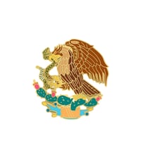 Image 1 of Mexican Coat of Arms Pin