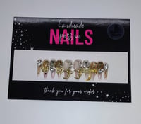 Image 1 of Ethereal Drip   - Handmade Press On Nails (Small)