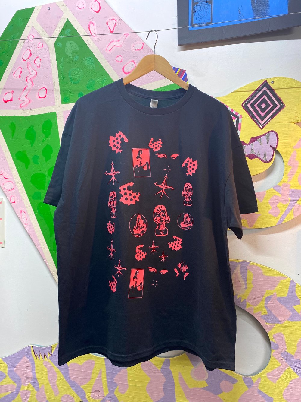 Image of Collage Print in Red