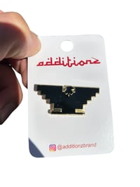 Image 2 of Black Aztec Eagle Pin