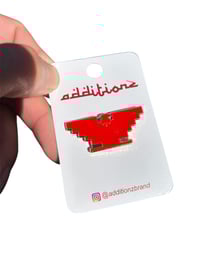 Image 2 of Red Aztec Eagle Pin